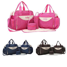 Load image into Gallery viewer, 5 Pcs/set Multifunction High Quality Baby Diaper Bag Set - smilybee