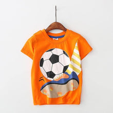 Load image into Gallery viewer, Baby Boys Summer Multicoloured T Shirt Cotton Short Sleeve 2-8 Years - smilybee