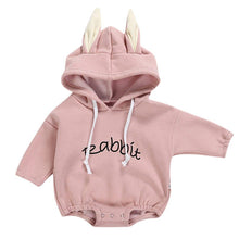 Load image into Gallery viewer, Baby Toddler Girl Rabbit Letter Pullover Bodysuit - smilybee