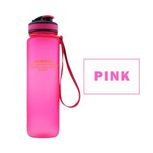 Load image into Gallery viewer, Water Bottles 650ml 1000ml Capacity Drinking Water Portable Plastic Protein Shaker My Sport Drink Bottle - smilybee