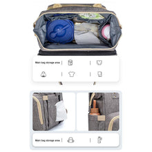 Load image into Gallery viewer, Baby Backpack Convertible Lightweight Diaper Bag - smilybee