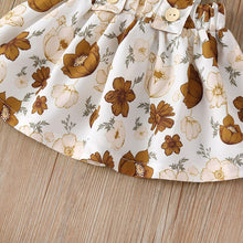 Load image into Gallery viewer, 3Pcs Baby Fashion Lace Solid T-shirt Sling Flower Skirts Headband Sets