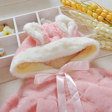 Load image into Gallery viewer, Beautiful bunny cloak baby Girl up to 1.5 years. - smilybee