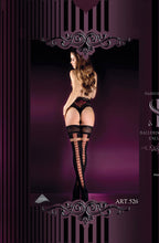 Load image into Gallery viewer, Ballerina 526 Black/Skin Hold Ups