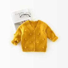 Load image into Gallery viewer, Baby Girl Sweater Winter Ball In Hand Down Sweater Cardigan Jacket Cardigan For Girl Girls Cardigan