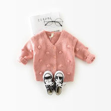Load image into Gallery viewer, Baby Girl Sweater Winter Ball In Hand Down Sweater Cardigan Jacket Cardigan For Girl Girls Cardigan