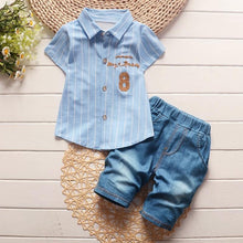 Load image into Gallery viewer, 2Pcs Cotton Summer Clothing Sets Stripe - smilybee