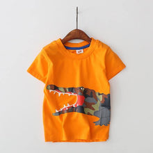 Load image into Gallery viewer, Baby Boys Summer Multicoloured T Shirt Cotton Short Sleeve 2-8 Years - smilybee