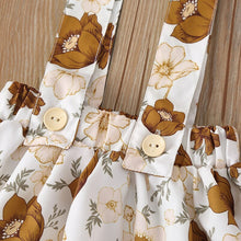 Load image into Gallery viewer, 3Pcs Baby Fashion Lace Solid T-shirt Sling Flower Skirts Headband Sets