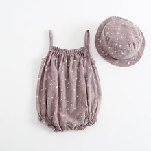 Load image into Gallery viewer, Baby Girls Summer Outfit With Matched Cap - smilybee