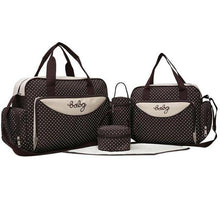 Load image into Gallery viewer, 5 Pcs/set Multifunction High Quality Baby Diaper Bag Set - smilybee