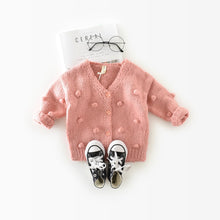Load image into Gallery viewer, Baby Girl Sweater Winter Ball In Hand Down Sweater Cardigan Jacket Cardigan For Girl Girls Cardigan