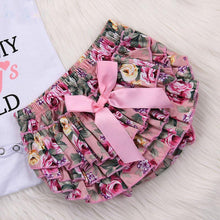 Load image into Gallery viewer, Baby Girl Bodysuits, Floral Shorts &Headband - smilybee