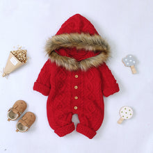 Load image into Gallery viewer, Baby Romper Autumn Winter Knitting Baby Boys Clothes Hooded Newborn Jumpsuit Unisex Baby Clothes For Girls Clothes 0 3 24 Month