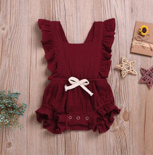 Load image into Gallery viewer, Baby Girls Ruffle Sleeveless Romper  Jumpsuit Outfits