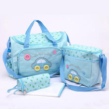 Load image into Gallery viewer, 4 Pieces/Set Large Capacity Fashion Baby Diaper Bag Set - smilybee