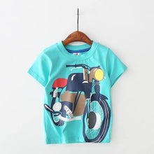 Load image into Gallery viewer, Baby Boys Summer Multicoloured T Shirt Cotton Short Sleeve 2-8 Years - smilybee