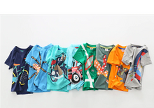 Load image into Gallery viewer, Baby Boys Summer Multicoloured T Shirt Cotton Short Sleeve 2-8 Years - smilybee