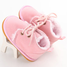 Load image into Gallery viewer, Newborn Baby Girl Boy Shoes Warm Snow Boots Toddler Infant Booties Prewalker Black White Pink