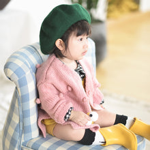Load image into Gallery viewer, Baby Girl Sweater Winter Ball In Hand Down Sweater Cardigan Jacket Cardigan For Girl Girls Cardigan