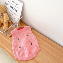 Load image into Gallery viewer, Baby Girl 0-2 years old Cardigan Cotton Yarn Knitted Sweater