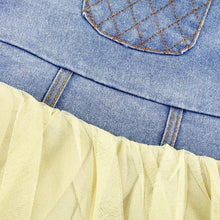 Load image into Gallery viewer, Summer Lace Denim Patch Baby Girl Dress - smilybee