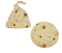 Load image into Gallery viewer, Burrito Baby Blanket With Swaddle Wrap Hat