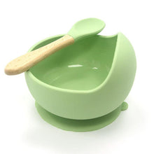 Load image into Gallery viewer, Baby Silicone Tableware Water Bowl Spoon Set - smilybee