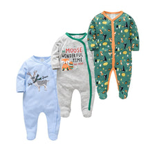 Load image into Gallery viewer, 3 pcs/lot Baby Long SleeveSoft Cotton Boys Clothes - smilybee