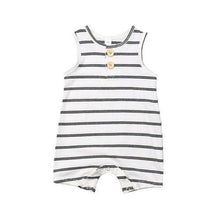 Load image into Gallery viewer, Newborn Baby Boy Girl Summer Romper 2020 Infant Baby Boy Girl Striped Clothes Sleeveless Jumpsuit Summer Home Outfit 0-24M - smilybee