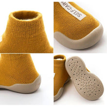 Load image into Gallery viewer, Unisex Baby Shoes First Shoes Baby Walkers Toddler First Walker Baby Girl Kids Soft Rubber Sole Baby Shoe Knit Booties Anti-slip - smilybee