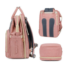 Load image into Gallery viewer, Baby Diaper Nappy Bag Backpack - 3 in 1 with Changing Station - smilybee