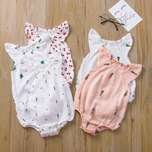 Load image into Gallery viewer, 0-24 M Newborn Baby Girls Summer Bodysuit - smilybee