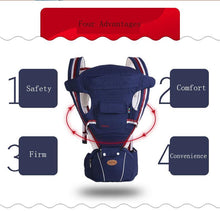 Load image into Gallery viewer, Classic 9 in 1 Ergonomic Baby Carrier Backpack Hipseat 0-36 months - smilybee
