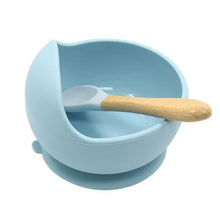 Load image into Gallery viewer, Baby Silicone Tableware Water Bowl Spoon Set - smilybee