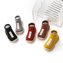 Load image into Gallery viewer, Unisex Baby Shoes First Shoes Baby Walkers Toddler First Walker Baby Girl Kids Soft Rubber Sole Baby Shoe Knit Booties Anti-slip - smilybee