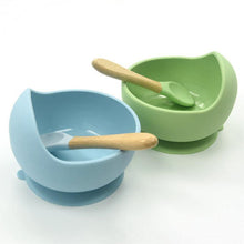 Load image into Gallery viewer, Baby Silicone Tableware Water Bowl Spoon Set - smilybee