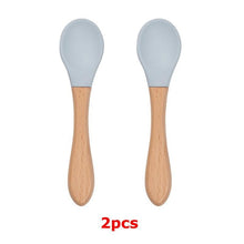 Load image into Gallery viewer, Baby Silicone Tableware Water Bowl Spoon Set - smilybee