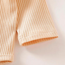 Load image into Gallery viewer, Baby Girl Clothes Long Sleeve Ruffles Solid Romper And Floral Pants And Headband Outfits