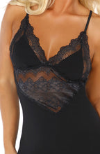 Load image into Gallery viewer, Beauty Night BN6480 Petra Chemise Set Black