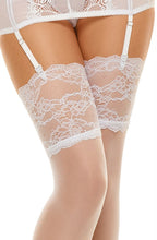 Load image into Gallery viewer, Beauty Night BN6541 Romance Stockings White