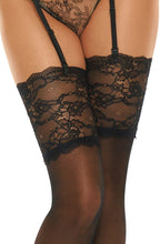 Load image into Gallery viewer, Beauty Night BN6542 Romance Stockings Black