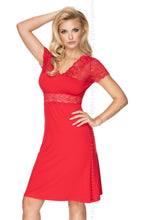 Load image into Gallery viewer, Irall Cameron Nightdress Red 2XL-5XL