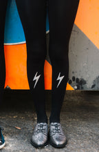Load image into Gallery viewer, Zohara "Electric Feel" Silver Print Tights
