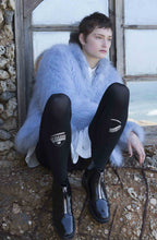 Load image into Gallery viewer, Zohara "Wink Wink" Black Tights