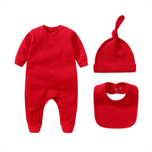 Load image into Gallery viewer, Personalized Newborn Bodysuit with Hat and Bib