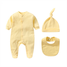 Load image into Gallery viewer, Personalized Newborn Bodysuit with Hat and Bib