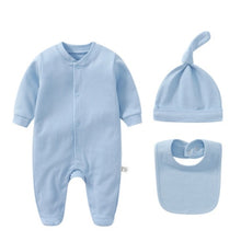Load image into Gallery viewer, Personalized Newborn Bodysuit with Hat and Bib
