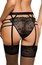 Load image into Gallery viewer, Roza Cyria Black Suspender Belt