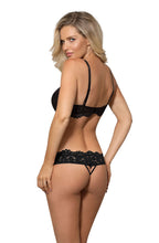 Load image into Gallery viewer, Roza Newia Black Thong
